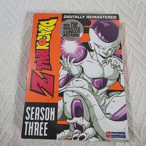 Dragon Ball Z Season 3 DVD Box Set Frieza Saga Digitally Remastered New Sealed